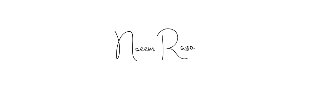 Use a signature maker to create a handwritten signature online. With this signature software, you can design (Andilay-7BmLP) your own signature for name Naeem Raza. Naeem Raza signature style 4 images and pictures png