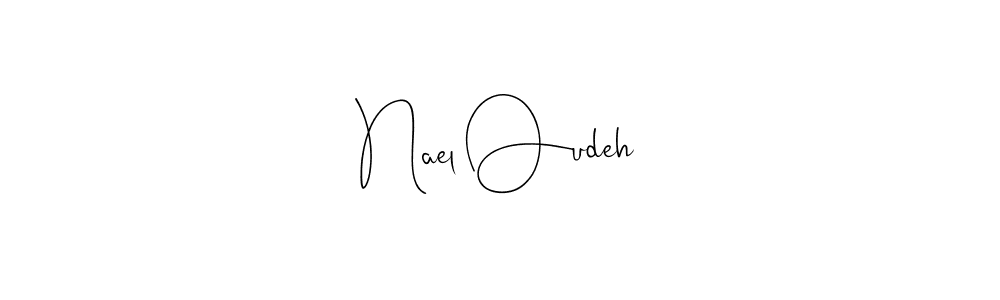 You should practise on your own different ways (Andilay-7BmLP) to write your name (Nael Oudeh) in signature. don't let someone else do it for you. Nael Oudeh signature style 4 images and pictures png