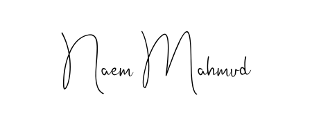 Style your name Naem Mahmud with confidence using Andilay-7BmLP signature design. Simple, elegant, and ready for immediate document use. Naem Mahmud signature style 4 images and pictures png