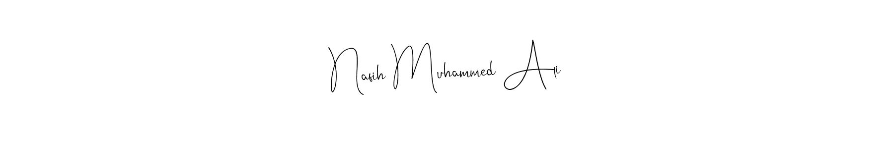 See photos of Nafih Muhammed Ali official signature by Spectra . Check more albums & portfolios. Read reviews & check more about Andilay-7BmLP font. Nafih Muhammed Ali signature style 4 images and pictures png