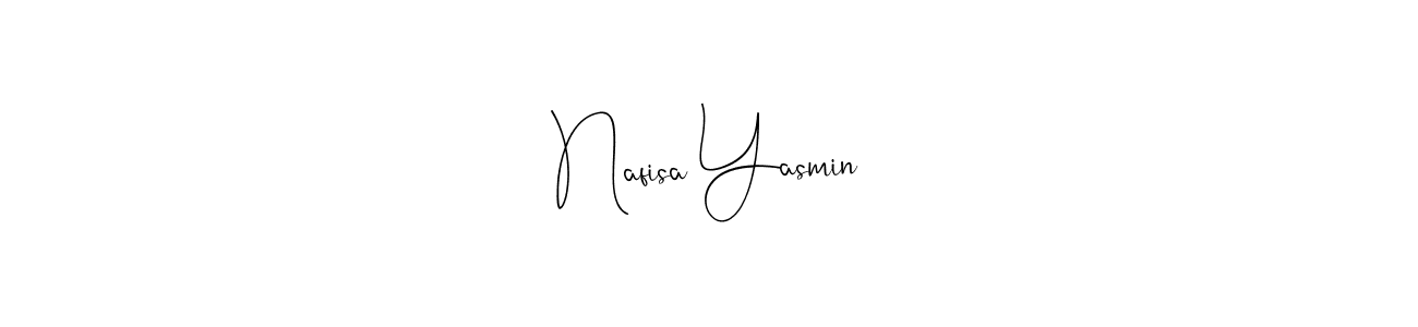 Use a signature maker to create a handwritten signature online. With this signature software, you can design (Andilay-7BmLP) your own signature for name Nafisa Yasmin. Nafisa Yasmin signature style 4 images and pictures png