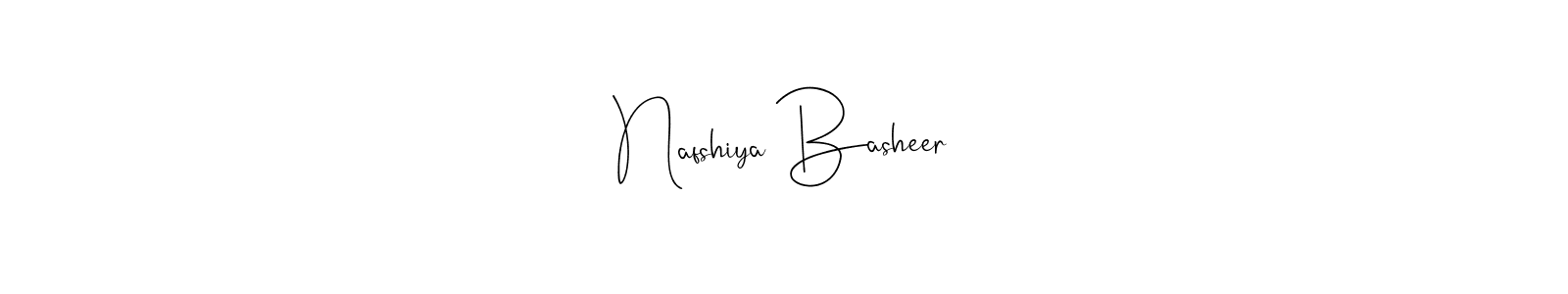 Design your own signature with our free online signature maker. With this signature software, you can create a handwritten (Andilay-7BmLP) signature for name Nafshiya Basheer. Nafshiya Basheer signature style 4 images and pictures png