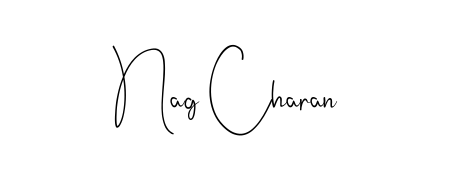 The best way (Andilay-7BmLP) to make a short signature is to pick only two or three words in your name. For converting this name Nag Charan. Nag Charan signature style 4 images and pictures png
