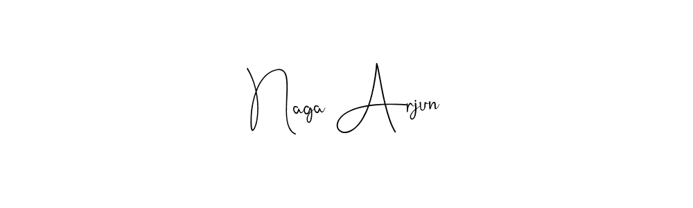 Use a signature maker to create a handwritten signature online. With this signature software, you can design (Andilay-7BmLP) your own signature for name Naga Arjun. Naga Arjun signature style 4 images and pictures png