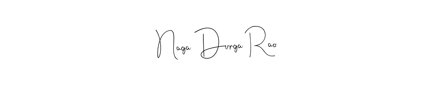 Design your own signature with our free online signature maker. With this signature software, you can create a handwritten (Andilay-7BmLP) signature for name Naga Durga Rao. Naga Durga Rao signature style 4 images and pictures png