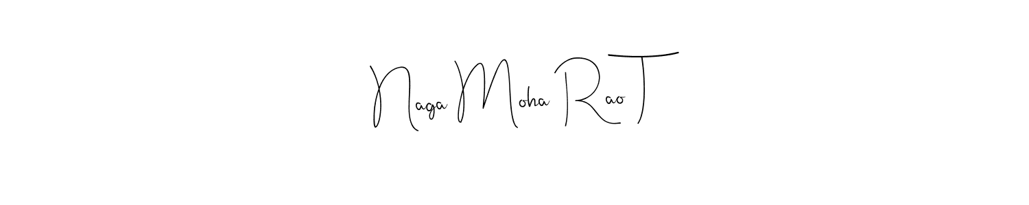 if you are searching for the best signature style for your name Naga Moha Rao T. so please give up your signature search. here we have designed multiple signature styles  using Andilay-7BmLP. Naga Moha Rao T signature style 4 images and pictures png