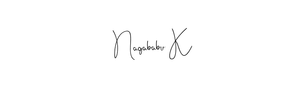 Also we have Nagababu K name is the best signature style. Create professional handwritten signature collection using Andilay-7BmLP autograph style. Nagababu K signature style 4 images and pictures png