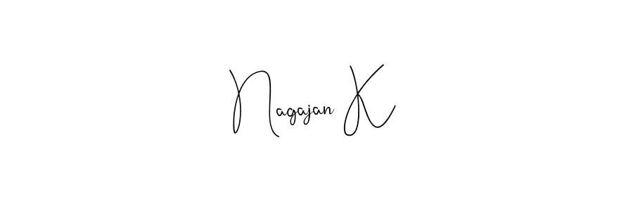 Make a beautiful signature design for name Nagajan K. With this signature (Andilay-7BmLP) style, you can create a handwritten signature for free. Nagajan K signature style 4 images and pictures png