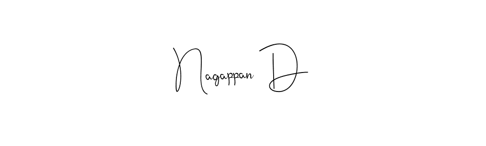 You should practise on your own different ways (Andilay-7BmLP) to write your name (Nagappan D) in signature. don't let someone else do it for you. Nagappan D signature style 4 images and pictures png