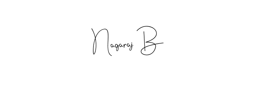 Make a beautiful signature design for name Nagaraj B. With this signature (Andilay-7BmLP) style, you can create a handwritten signature for free. Nagaraj B signature style 4 images and pictures png