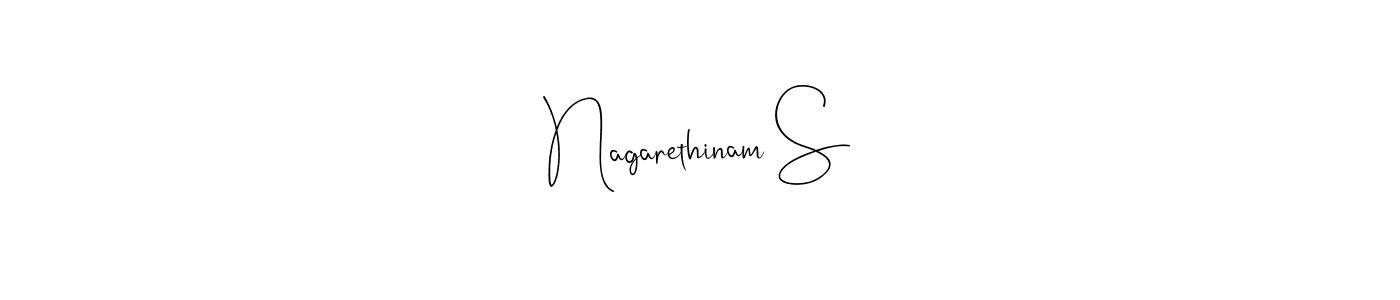 Here are the top 10 professional signature styles for the name Nagarethinam S. These are the best autograph styles you can use for your name. Nagarethinam S signature style 4 images and pictures png