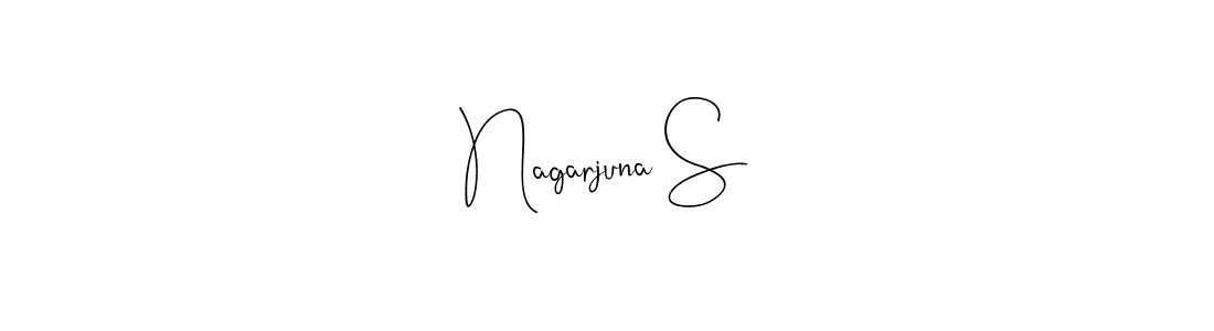 Make a beautiful signature design for name Nagarjuna S. With this signature (Andilay-7BmLP) style, you can create a handwritten signature for free. Nagarjuna S signature style 4 images and pictures png