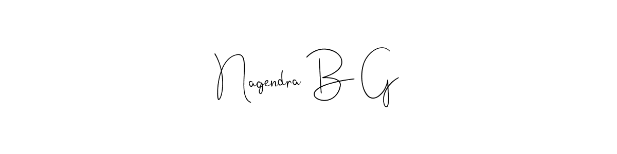 Make a beautiful signature design for name Nagendra B G. With this signature (Andilay-7BmLP) style, you can create a handwritten signature for free. Nagendra B G signature style 4 images and pictures png