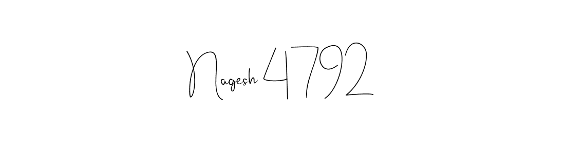 Use a signature maker to create a handwritten signature online. With this signature software, you can design (Andilay-7BmLP) your own signature for name Nagesh 4792. Nagesh 4792 signature style 4 images and pictures png