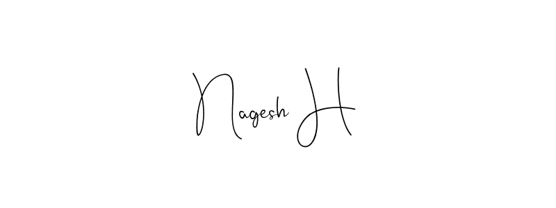 Also we have Nagesh H name is the best signature style. Create professional handwritten signature collection using Andilay-7BmLP autograph style. Nagesh H signature style 4 images and pictures png