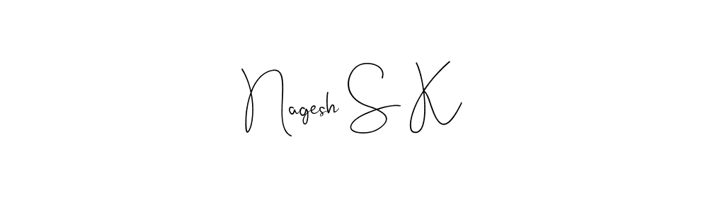 Make a beautiful signature design for name Nagesh S K. Use this online signature maker to create a handwritten signature for free. Nagesh S K signature style 4 images and pictures png