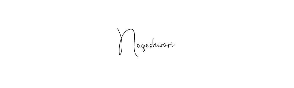 You should practise on your own different ways (Andilay-7BmLP) to write your name (Nageshwari) in signature. don't let someone else do it for you. Nageshwari signature style 4 images and pictures png