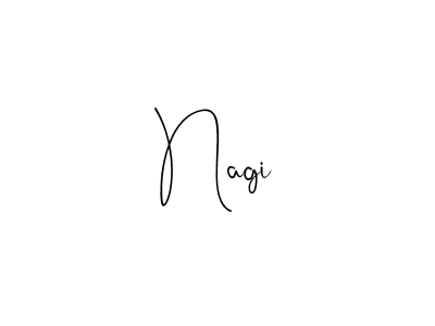 Use a signature maker to create a handwritten signature online. With this signature software, you can design (Andilay-7BmLP) your own signature for name Nagi. Nagi signature style 4 images and pictures png