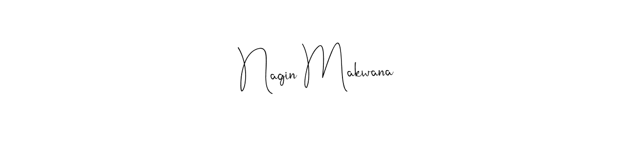 Nagin Makwana stylish signature style. Best Handwritten Sign (Andilay-7BmLP) for my name. Handwritten Signature Collection Ideas for my name Nagin Makwana. Nagin Makwana signature style 4 images and pictures png