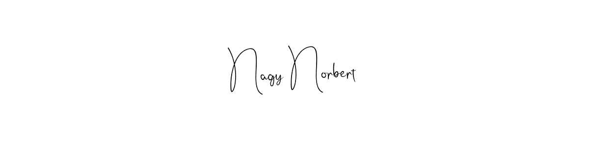 This is the best signature style for the Nagy Norbert name. Also you like these signature font (Andilay-7BmLP). Mix name signature. Nagy Norbert signature style 4 images and pictures png