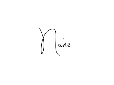 How to make Nahe name signature. Use Andilay-7BmLP style for creating short signs online. This is the latest handwritten sign. Nahe signature style 4 images and pictures png