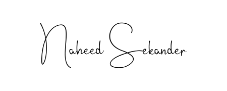 Make a beautiful signature design for name Naheed Sekander. With this signature (Andilay-7BmLP) style, you can create a handwritten signature for free. Naheed Sekander signature style 4 images and pictures png