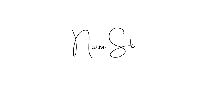 Also we have Naim Sk name is the best signature style. Create professional handwritten signature collection using Andilay-7BmLP autograph style. Naim Sk signature style 4 images and pictures png