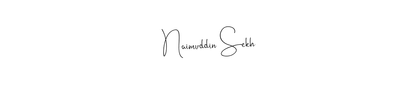 if you are searching for the best signature style for your name Naimuddin Sekh. so please give up your signature search. here we have designed multiple signature styles  using Andilay-7BmLP. Naimuddin Sekh signature style 4 images and pictures png