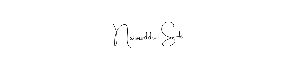 You should practise on your own different ways (Andilay-7BmLP) to write your name (Naimuddin Sk) in signature. don't let someone else do it for you. Naimuddin Sk signature style 4 images and pictures png