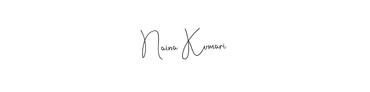 The best way (Andilay-7BmLP) to make a short signature is to pick only two or three words in your name. The name Naina Kumari include a total of six letters. For converting this name. Naina Kumari signature style 4 images and pictures png