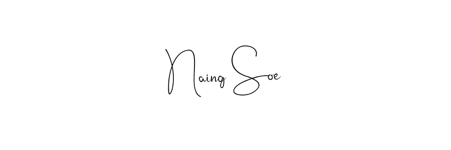 if you are searching for the best signature style for your name Naing Soe. so please give up your signature search. here we have designed multiple signature styles  using Andilay-7BmLP. Naing Soe signature style 4 images and pictures png