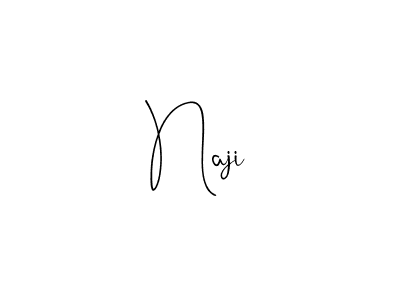 You should practise on your own different ways (Andilay-7BmLP) to write your name (Naji) in signature. don't let someone else do it for you. Naji signature style 4 images and pictures png