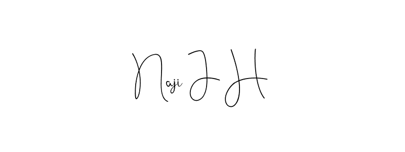 How to Draw Naji J H signature style? Andilay-7BmLP is a latest design signature styles for name Naji J H. Naji J H signature style 4 images and pictures png