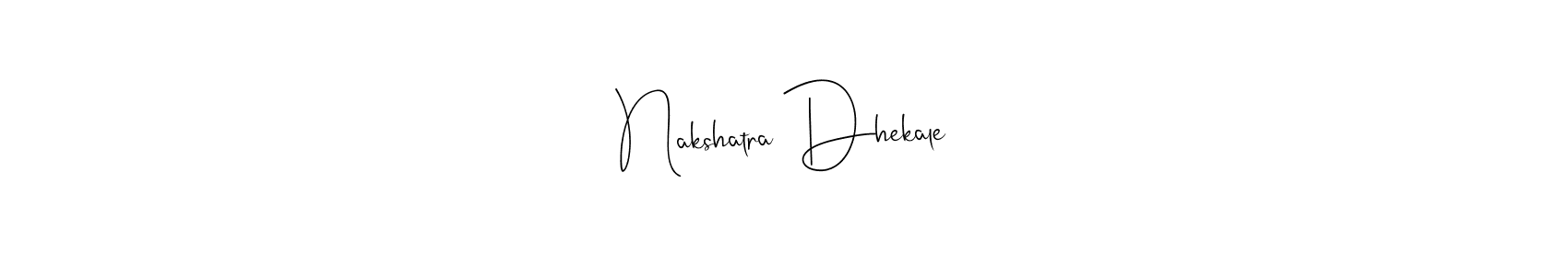 Andilay-7BmLP is a professional signature style that is perfect for those who want to add a touch of class to their signature. It is also a great choice for those who want to make their signature more unique. Get Nakshatra Dhekale name to fancy signature for free. Nakshatra Dhekale signature style 4 images and pictures png