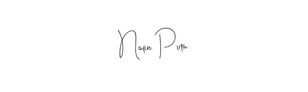 Similarly Andilay-7BmLP is the best handwritten signature design. Signature creator online .You can use it as an online autograph creator for name Nalin Puta. Nalin Puta signature style 4 images and pictures png