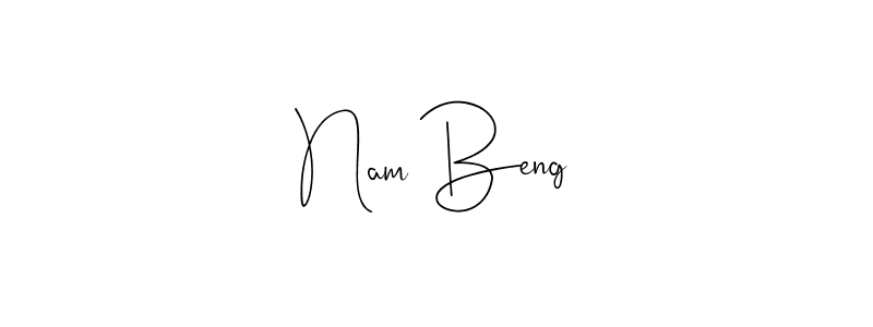Make a beautiful signature design for name Nam Beng. Use this online signature maker to create a handwritten signature for free. Nam Beng signature style 4 images and pictures png