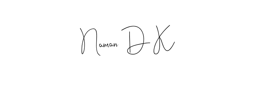 Check out images of Autograph of Naman D K name. Actor Naman D K Signature Style. Andilay-7BmLP is a professional sign style online. Naman D K signature style 4 images and pictures png