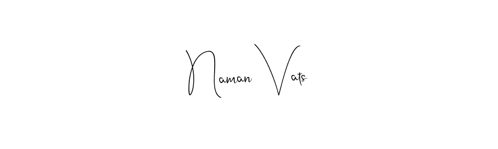 The best way (Andilay-7BmLP) to make a short signature is to pick only two or three words in your name. The name Naman Vats include a total of six letters. For converting this name. Naman Vats signature style 4 images and pictures png
