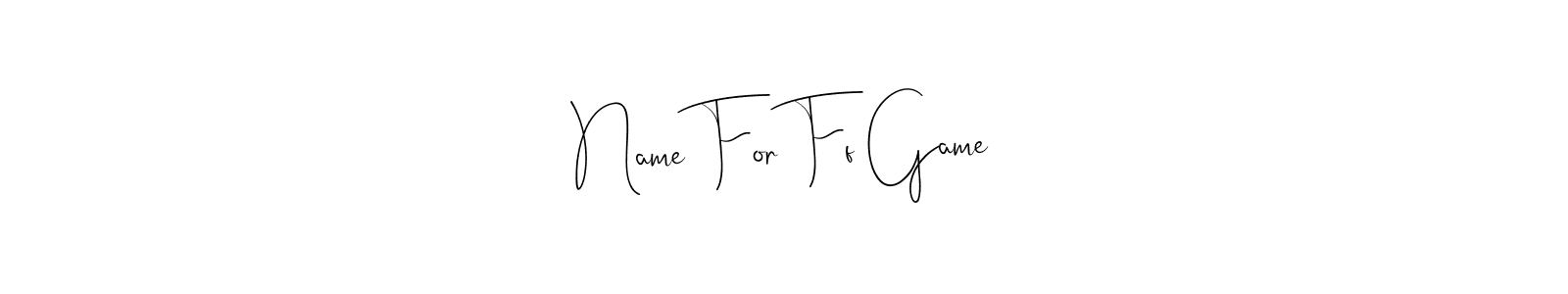 if you are searching for the best signature style for your name Name For Ff Game. so please give up your signature search. here we have designed multiple signature styles  using Andilay-7BmLP. Name For Ff Game signature style 4 images and pictures png