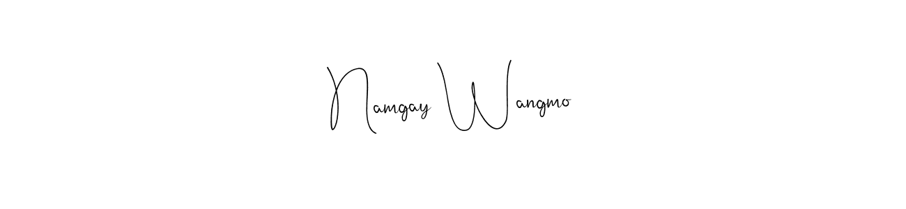 Make a beautiful signature design for name Namgay Wangmo. Use this online signature maker to create a handwritten signature for free. Namgay Wangmo signature style 4 images and pictures png