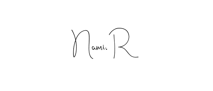How to Draw Nami. R signature style? Andilay-7BmLP is a latest design signature styles for name Nami. R. Nami. R signature style 4 images and pictures png