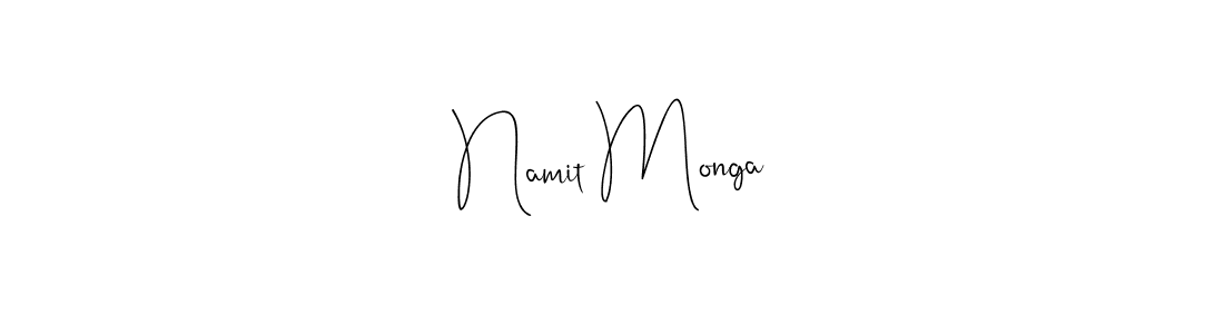 How to make Namit Monga signature? Andilay-7BmLP is a professional autograph style. Create handwritten signature for Namit Monga name. Namit Monga signature style 4 images and pictures png