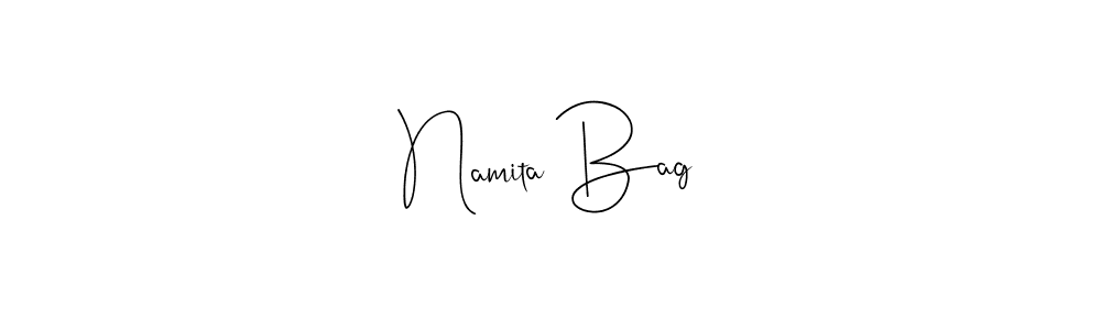 How to make Namita Bag signature? Andilay-7BmLP is a professional autograph style. Create handwritten signature for Namita Bag name. Namita Bag signature style 4 images and pictures png