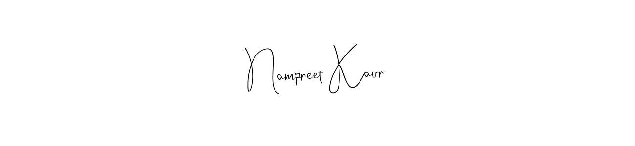 How to make Nampreet Kaur signature? Andilay-7BmLP is a professional autograph style. Create handwritten signature for Nampreet Kaur name. Nampreet Kaur signature style 4 images and pictures png