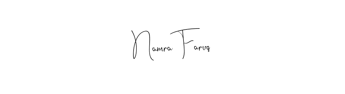 Similarly Andilay-7BmLP is the best handwritten signature design. Signature creator online .You can use it as an online autograph creator for name Namra Faruq. Namra Faruq signature style 4 images and pictures png