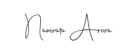 A classic penmanship look for Namrata Arora. The Andilay-7BmLP font brings timeless elegance and confidence to every signed document. Namrata Arora signature style 4 images and pictures png