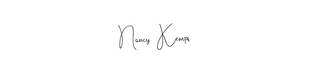 See photos of Nancy  Kempf official signature by Spectra . Check more albums & portfolios. Read reviews & check more about Andilay-7BmLP font. Nancy  Kempf signature style 4 images and pictures png