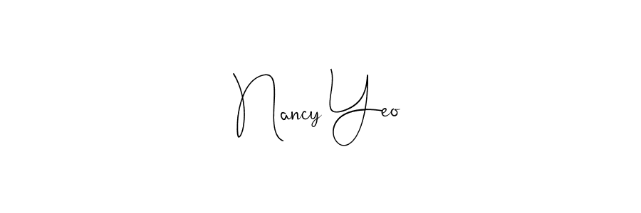 How to make Nancy Yeo name signature. Use Andilay-7BmLP style for creating short signs online. This is the latest handwritten sign. Nancy Yeo signature style 4 images and pictures png