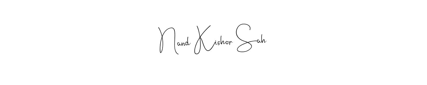 How to make Nand Kishor Sah signature? Andilay-7BmLP is a professional autograph style. Create handwritten signature for Nand Kishor Sah name. Nand Kishor Sah signature style 4 images and pictures png