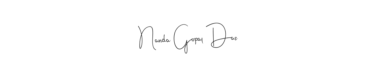 How to make Nanda Gopal Das name signature. Use Andilay-7BmLP style for creating short signs online. This is the latest handwritten sign. Nanda Gopal Das signature style 4 images and pictures png